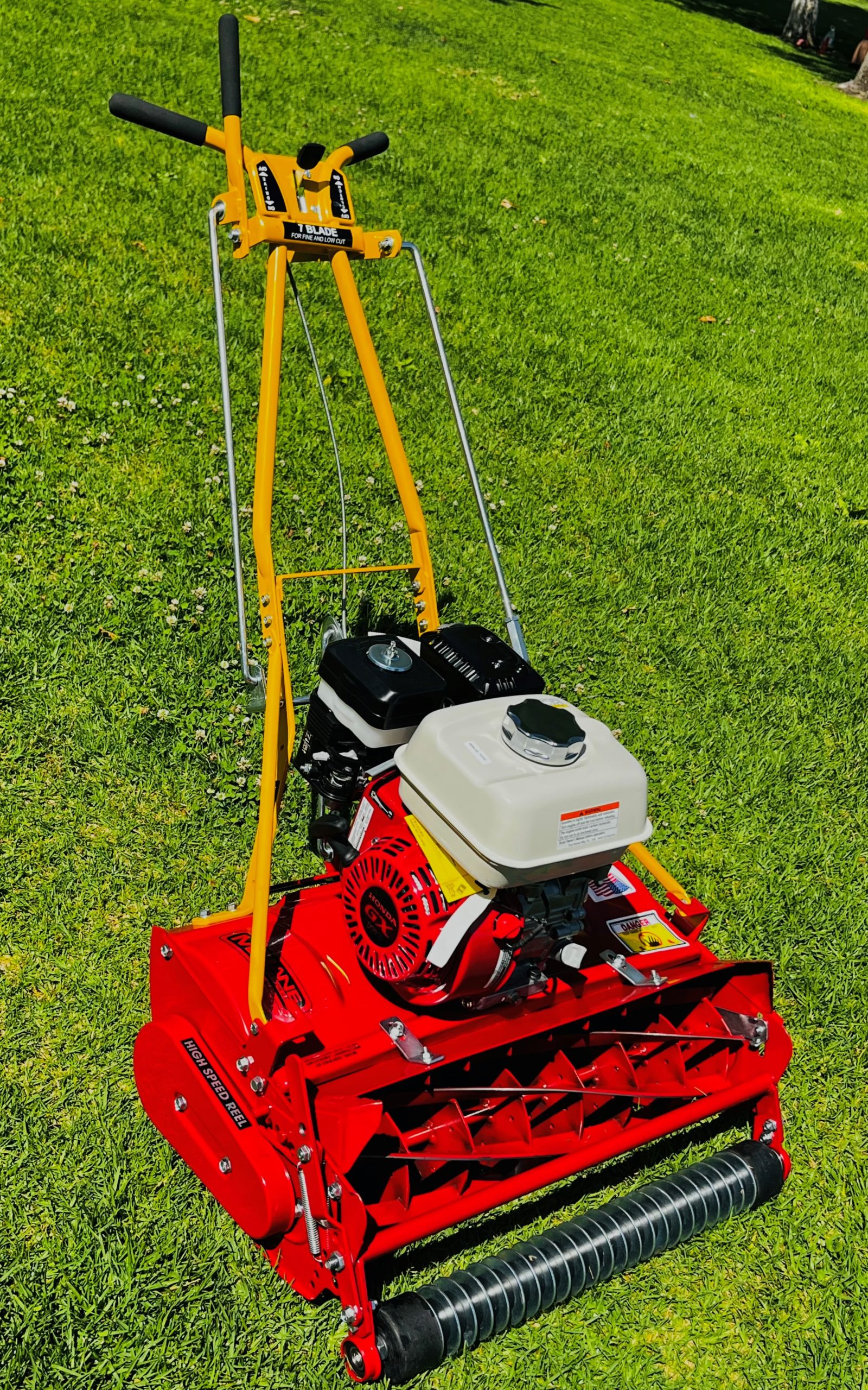 Image of Walk-behind roller lawn mower
